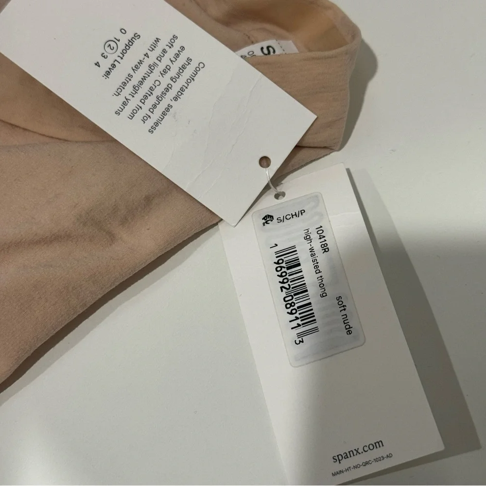 Spanx High-Waisted Thong Seamless Nude Shapewear